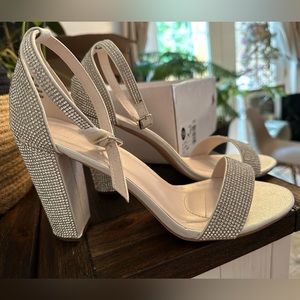 David’s Bridal Bedazzled Heels